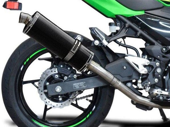 DELKEVIC Kawasaki Ninja 400 / Z400 Full Exhaust System with Stubby 14