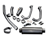 DELKEVIC Kawasaki Ninja 400 / Z400 Full Exhaust System with Stubby 17" Tri-Oval Silencer – Accessories in the 2WheelsHero Motorcycle Aftermarket Accessories and Parts Online Shop