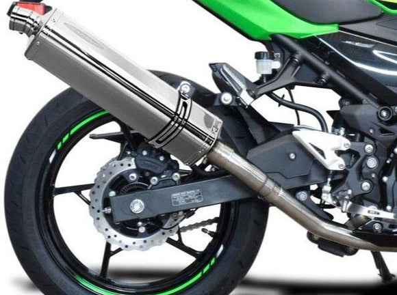 DELKEVIC Kawasaki Ninja 400 / Z400 Full Exhaust System with Stubby 17