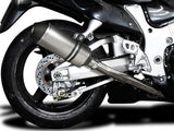 DELKEVIC Suzuki GSXR1300 Hayabusa (99/07) Full 4-1 Exhaust System with 10" X-Oval Titanium Silencer – Accessories in the 2WheelsHero Motorcycle Aftermarket Accessories and Parts Online Shop