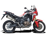 DELKEVIC Honda CRF1000L Africa Twin (16/19) Full 2-1 Exhaust System with 13.5" Titanium X-Oval Silencer – Accessories in the 2WheelsHero Motorcycle Aftermarket Accessories and Parts Online Shop