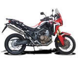 DELKEVIC Honda CRF1000L Africa Twin (16/19) Full 2-1 Exhaust System with Stubby 18" Silencer – Accessories in the 2WheelsHero Motorcycle Aftermarket Accessories and Parts Online Shop