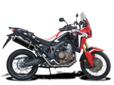 DELKEVIC Honda CRF1000L Africa Twin (16/19) Full 2-1 Exhaust System with Stubby 18" Carbon Silencer – Accessories in the 2WheelsHero Motorcycle Aftermarket Accessories and Parts Online Shop