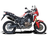 DELKEVIC Honda CRF1000L Africa Twin (16/19) Full 2-1 Exhaust System with Stubby 14" Carbon Silencer – Accessories in the 2WheelsHero Motorcycle Aftermarket Accessories and Parts Online Shop