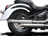 DELKEVIC Kawasaki VN900 Vulcan Full Exhaust System "Slash Cut 21" – Accessories in the 2WheelsHero Motorcycle Aftermarket Accessories and Parts Online Shop