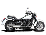 DELKEVIC Kawasaki VN900 Vulcan Full Exhaust System "Slash Cut 16" – Accessories in the 2WheelsHero Motorcycle Aftermarket Accessories and Parts Online Shop