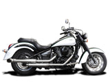 DELKEVIC Kawasaki VN900 Vulcan Full Exhaust System "Curved Out 21" – Accessories in the 2WheelsHero Motorcycle Aftermarket Accessories and Parts Online Shop