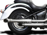 DELKEVIC Kawasaki VN900 Vulcan Full Exhaust System "Curved Out 21" – Accessories in the 2WheelsHero Motorcycle Aftermarket Accessories and Parts Online Shop