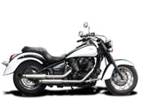 DELKEVIC Kawasaki VN900 Vulcan Full Exhaust System "Curved Out 16" – Accessories in the 2WheelsHero Motorcycle Aftermarket Accessories and Parts Online Shop