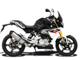 DELKEVIC BMW G310R (16/19) Full Exhaust System 13.5" X-Oval Titanium – Accessories in the 2WheelsHero Motorcycle Aftermarket Accessories and Parts Online Shop