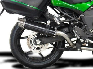 DELKEVIC Kawasaki Versys 1000 Full Exhaust System with DL10 14" Carbon Silencer – Accessories in the 2WheelsHero Motorcycle Aftermarket Accessories and Parts Online Shop