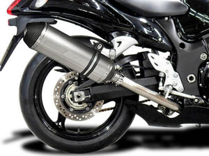 DELKEVIC Suzuki GSXR1300 Hayabusa (08/20) Full 4-1 Exhaust System with 13.5" X-Oval Titanium Silencer – Accessories in the 2WheelsHero Motorcycle Aftermarket Accessories and Parts Online Shop