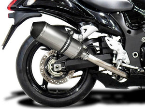 DELKEVIC Suzuki GSXR1300 Hayabusa (08/20) Full 4-1 Exhaust System with 10" X-Oval Titanium Silencer – Accessories in the 2WheelsHero Motorcycle Aftermarket Accessories and Parts Online Shop