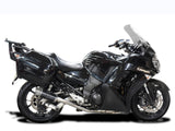 DELKEVIC Kawasaki GTR1400 / Concours 14 Full Dual Exhaust System Mini 8" Carbon – Accessories in the 2WheelsHero Motorcycle Aftermarket Accessories and Parts Online Shop