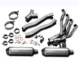 DELKEVIC Kawasaki GTR1400 / Concours 14 Full Dual Exhaust System 13.5" X-Oval Titanium – Accessories in the 2WheelsHero Motorcycle Aftermarket Accessories and Parts Online Shop