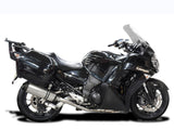 DELKEVIC Kawasaki GTR1400 / Concours 14 Full Dual Exhaust System 13.5" X-Oval Titanium – Accessories in the 2WheelsHero Motorcycle Aftermarket Accessories and Parts Online Shop