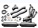 DELKEVIC Kawasaki GTR1400 / Concours 14 Full Dual Exhaust System Stubby 18" – Accessories in the 2WheelsHero Motorcycle Aftermarket Accessories and Parts Online Shop