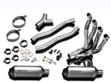 DELKEVIC Kawasaki GTR1400 / Concours 14 Full Dual Exhaust System 10" X-Oval Titanium – Accessories in the 2WheelsHero Motorcycle Aftermarket Accessories and Parts Online Shop