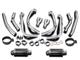 DELKEVIC Suzuki GSXR1300 Hayabusa (08/20) Full De-Cat 4-2 Exhaust System with DS70 9" Carbon Silencers – Accessories in the 2WheelsHero Motorcycle Aftermarket Accessories and Parts Online Shop