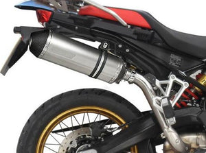 DELKEVIC BMW F750GS / F850GS Slip-on Exhaust 13.5" X-Oval Titanium – Accessories in the 2WheelsHero Motorcycle Aftermarket Accessories and Parts Online Shop