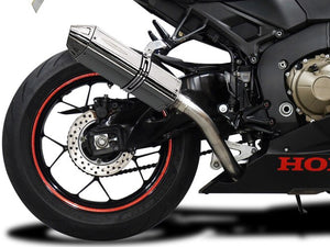 DELKEVIC Honda CBR1000RR (17/19) Slip-on Exhaust 13" Tri-Oval – Accessories in the 2WheelsHero Motorcycle Aftermarket Accessories and Parts Online Shop