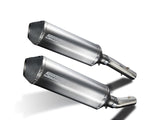 DELKEVIC Aprilia RSV 1000 R / Tuono V2 Slip-on Exhaust 13.5" Titanium X-Oval – Accessories in the 2WheelsHero Motorcycle Aftermarket Accessories and Parts Online Shop