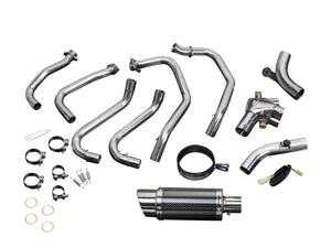 DELKEVIC Honda VFR800 Interceptor (98/01) Full Exhaust System with Mini 8" Carbon Silencer – Accessories in the 2WheelsHero Motorcycle Aftermarket Accessories and Parts Online Shop