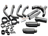 DELKEVIC Honda CBR1100XX Blackbird (96/09) Full Exhaust System with Mini 8" Silencers – Accessories in the 2WheelsHero Motorcycle Aftermarket Accessories and Parts Online Shop