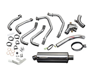 DELKEVIC Honda VFR800 Interceptor (98/01) Full Exhaust System with Stubby 14" Silencer (high level) – Accessories in the 2WheelsHero Motorcycle Aftermarket Accessories and Parts Online Shop