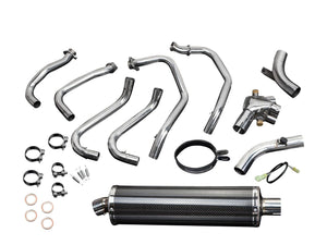 DELKEVIC Honda VFR800 Interceptor (98/01) Full Exhaust System with Stubby 18" Carbon Silencer – Accessories in the 2WheelsHero Motorcycle Aftermarket Accessories and Parts Online Shop