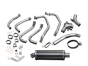 DELKEVIC Honda VFR800 Interceptor (98/01) Full Exhaust System with Stubby 14" Carbon Silencer (high level) – Accessories in the 2WheelsHero Motorcycle Aftermarket Accessories and Parts Online Shop