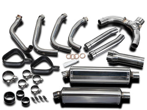 DELKEVIC Honda CBR1100XX Blackbird (96/09) Full Exhaust System with Stubby 17" Tri-Oval Silencers – Accessories in the 2WheelsHero Motorcycle Aftermarket Accessories and Parts Online Shop