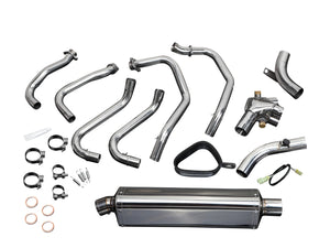 DELKEVIC Honda VFR800 Interceptor (98/01) Full Exhaust System with Stubby 17" Tri-Oval Silencer – Accessories in the 2WheelsHero Motorcycle Aftermarket Accessories and Parts Online Shop