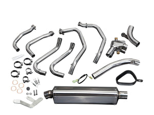 DELKEVIC Honda VFR800 Interceptor (98/01) Full Exhaust System with Stubby 17" Tri-Oval Silencer (high level) – Accessories in the 2WheelsHero Motorcycle Aftermarket Accessories and Parts Online Shop