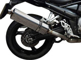 DELKEVIC Suzuki GSF1250 Bandit Full Exhaust System with Stubby 17" Tri-Oval Silencer – Accessories in the 2WheelsHero Motorcycle Aftermarket Accessories and Parts Online Shop