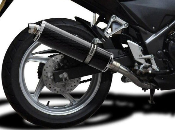 DELKEVIC Honda CBR250R Full Exhaust System with Stubby 18