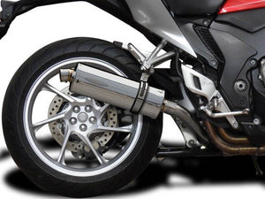 DELKEVIC Honda VFR1200F Interceptor Slip-on Exhaust Stubby 14" – Accessories in the 2WheelsHero Motorcycle Aftermarket Accessories and Parts Online Shop