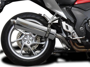 DELKEVIC Honda VFR1200F Interceptor Slip-on Exhaust Stubby 18" – Accessories in the 2WheelsHero Motorcycle Aftermarket Accessories and Parts Online Shop