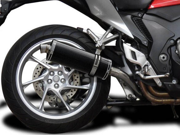 DELKEVIC Honda VFR1200F Interceptor Slip-on Exhaust Stubby 14