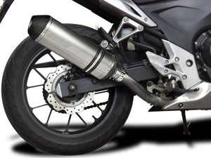 DELKEVIC Honda CBR500R Slip-on Exhaust 13.5" X-Oval Titanium – Accessories in the 2WheelsHero Motorcycle Aftermarket Accessories and Parts Online Shop