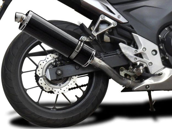 DELKEVIC Honda CBR500R Slip-on Exhaust Stubby 18