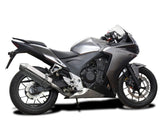 DELKEVIC Honda CBR500R Slip-on Exhaust 13" Tri-Oval – Accessories in the 2WheelsHero Motorcycle Aftermarket Accessories and Parts Online Shop