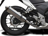 DELKEVIC Honda CB500 / CBR500R Full Exhaust System with Stubby 17" Tri-Oval Silencer – Accessories in the 2WheelsHero Motorcycle Aftermarket Accessories and Parts Online Shop