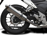 DELKEVIC Honda CB500F (13/18) Slip-on Exhaust Stubby 17" Tri-Oval – Accessories in the 2WheelsHero Motorcycle Aftermarket Accessories and Parts Online Shop