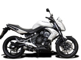 DELKEVIC Kawasaki ER-6N (09/11) Full Exhaust System with Mini 8" Carbon Silencer – Accessories in the 2WheelsHero Motorcycle Aftermarket Accessories and Parts Online Shop