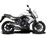 DELKEVIC Kawasaki ER-6N (09/11) Full Exhaust System with Mini 8" Silencer – Accessories in the 2WheelsHero Motorcycle Aftermarket Accessories and Parts Online Shop