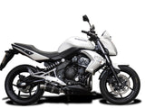 DELKEVIC Kawasaki ER-6N (09/11) Full Exhaust System with DS70 9" Carbon Silencer – Accessories in the 2WheelsHero Motorcycle Aftermarket Accessories and Parts Online Shop