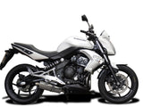 DELKEVIC Kawasaki ER-6N (09/11) Full Exhaust System with Stubby 14" Silencer – Accessories in the 2WheelsHero Motorcycle Aftermarket Accessories and Parts Online Shop