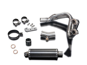 DELKEVIC Kawasaki ER-6N (09/11) Full Exhaust System with Stubby 14" Carbon Silencer – Accessories in the 2WheelsHero Motorcycle Aftermarket Accessories and Parts Online Shop