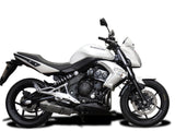 DELKEVIC Kawasaki ER-6N (09/11) Full Exhaust System with 13" Tri-Oval Silencer – Accessories in the 2WheelsHero Motorcycle Aftermarket Accessories and Parts Online Shop